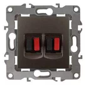 Двойная розетка аудио ЭРА 12-3112-13 Б0027468