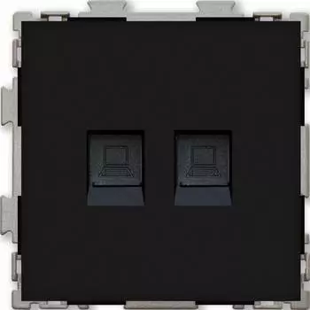 Двойная компьютерная розетка CGSS Практика PL-W201C2-BCM