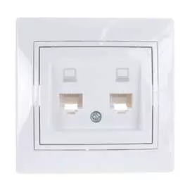 Двойная компьютерная розетка Lezard MIRA 701-0202-141