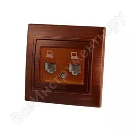 Двойная компьютерная розетка Lezard MIRA 701-0505-141