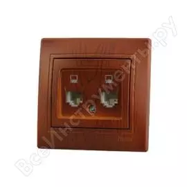 Двойная компьютерная розетка Lezard MIRA 701-0801-141