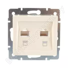 Двойная компьютерная розетка Lezard RAIN 703-0388-141