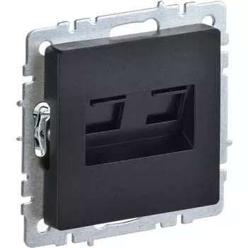 Двойная компьютерная розетка rj45 IEK Brite рк10-2-бртб BR-K20-1-K02