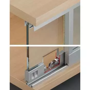 Двойная направляющая шина для привинчивания Hafele Slido F-Line14 25A J925х 415.10.805