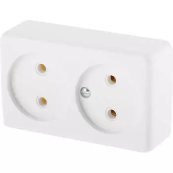 Двойная наружная розетка Юпитер Эконом JP7421-03