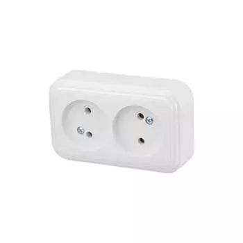 Двойная наружная розетка Юпитер Стандарт JP7410-08