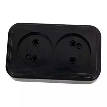 Двойная наружная розетка Юпитер Стандарт JP7412-06