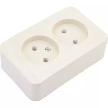 Двойная наружная розетка Systeme Electric Blanca SE BLNRA000217