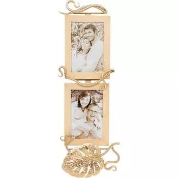 Двойная рамка для фото BOGACHO 75120/кремовый