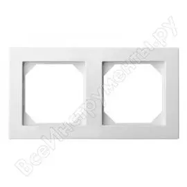 Двойная рамка для розеток LIREGUS Эпсилон K14-245-02 E/B 28-039