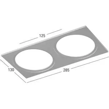 Двойная рамка для серии SWG COMBO 1 COMBO-1S2-WH