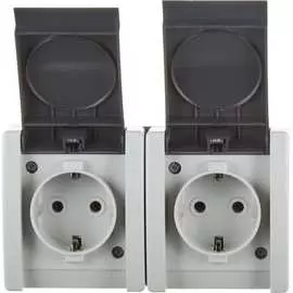 Двойная розетка Aling-conel POWER 2412.1A 117035