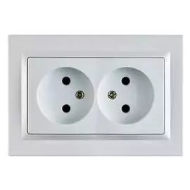 Двойная розетка Econ Камелия K005