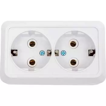 Двойная розетка EKF Рим ENR16-128-10