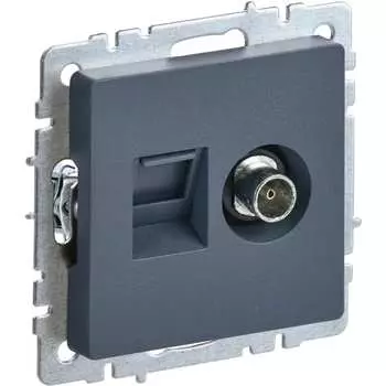 Двойная розетка IEK Briteртв/рк12-брм BR-AK20-1-K35