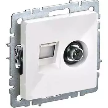 Двойная розетка IEK Brite ртв/рк12-брб BR-AK20-1-K01