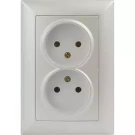 Двойная розетка Intro Solo 4-204-06 Б0053671