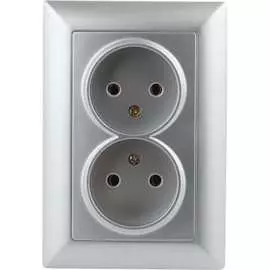 Двойная розетка Intro Solo 4-204-03 Б0053668