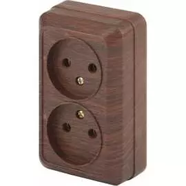 Двойная розетка Intro Quadro 2-203-10 Б0053796