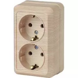 Двойная розетка Intro Quadro Б0053807