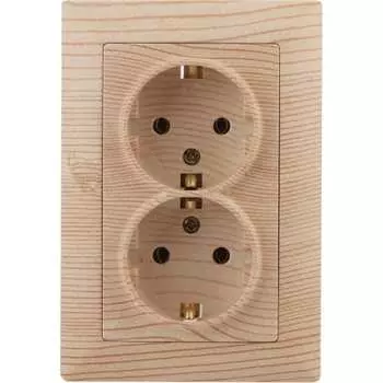 Двойная розетка Intro Solo 4-205-11 Б0053680