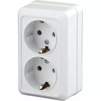 Двойная розетка Intro Quadro Б0053910