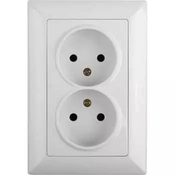 Двойная розетка Intro Solo 4-204-01 Б0053666