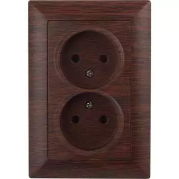 Двойная розетка Intro Solo 4-204-10 Б0053672