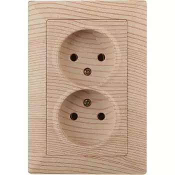 Двойная розетка Intro Solo 4-204-11 Б0053673