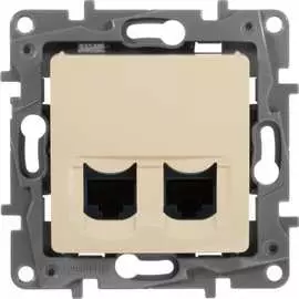 Двойная розетка Legrand Etika 672355