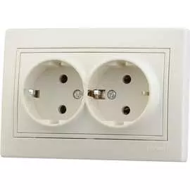 Двойная розетка Lezard MIRA 701-0303-127B