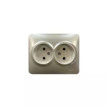 Двойная розетка Lezard KARINA LIFE 708-3000-128B