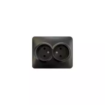 Двойная розетка Lezard KARINA LIFE 708-4200-128B