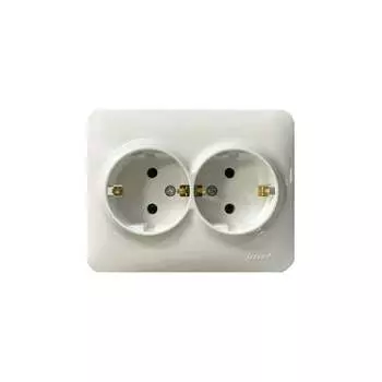 Двойная розетка Lezard KARINA LIFE 708-0200-127B