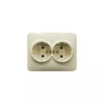Двойная розетка Lezard KARINA LIFE 708-0300-127B