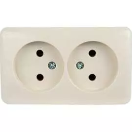 Двойная розетка Lezard VIOLA 751-0300-128