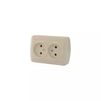 Двойная розетка Lezard DEMET 711-0200-128