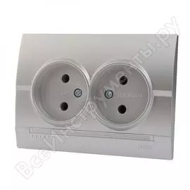 Двойная розетка Lezard DERIY 702-2828-128B