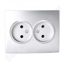 Двойная розетка Lezard KARINA 707-4300-128B
