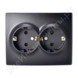 Двойная розетка Lezard KARINA 707-4200-127B