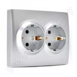 Двойная розетка Lezard KARINA 707-4300-127B