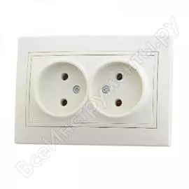 Двойная розетка Lezard MIRA 701-0303-128