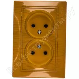 Двойная розетка Lezard MIRA 701-0701-128