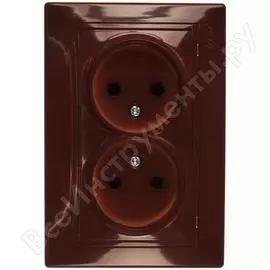 Двойная розетка Lezard MIRA 701-0601-128