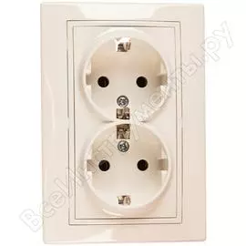 Двойная розетка Lezard MIRA 701-0202-127