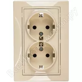 Двойная розетка Lezard MIRA 701-0303-127