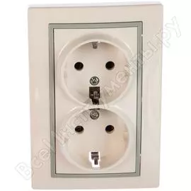 Двойная розетка Lezard MIRA 701-0215-127