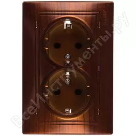 Двойная розетка Lezard MIRA 701-0505-127