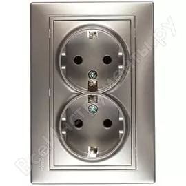 Двойная розетка Lezard MIRA 701-1010-127