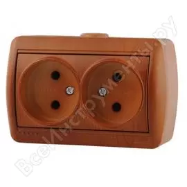 Двойная розетка Lezard NATA 710-0800-128